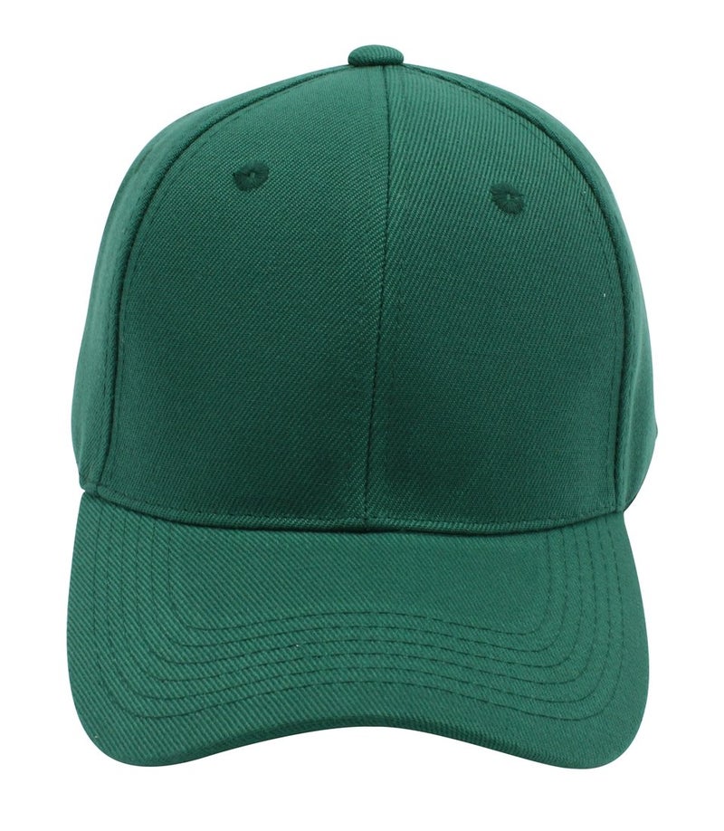 Top Level Baseball Cap Hat Men Women - Classic Adjustable Plain Blank, DGN Dark Green - Image 2